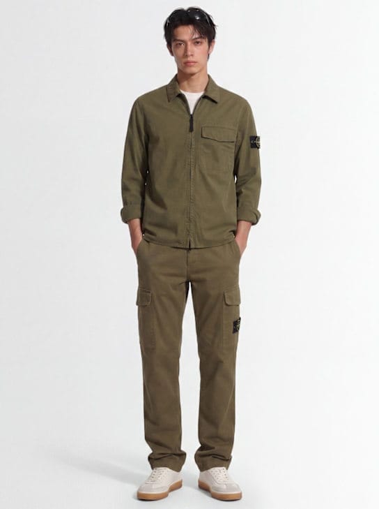 Stone Island - 直筒裤，侧口袋