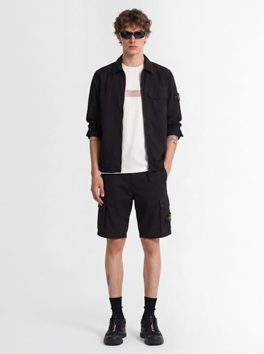 Stone Island - 带侧袋的工装短裤