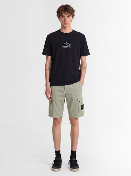 Stone Island - 带侧口袋的货物短裤