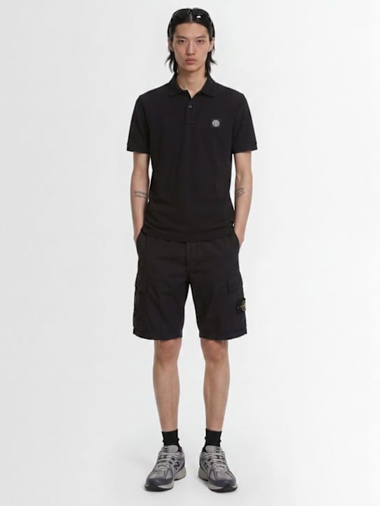 Stone Island - 带侧袋的工装短裤
