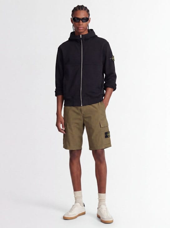 Stone Island - 带侧口袋的工装短裤