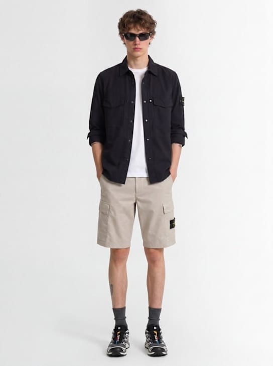 Stone Island: 带侧口袋的工装短裤