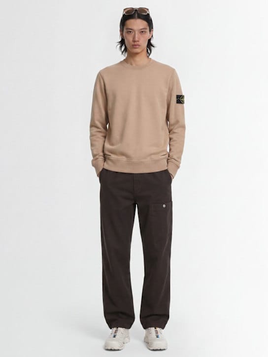 Stone Island - 带细节的圆领卫衣