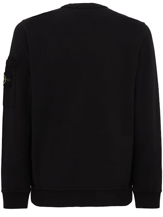 Stone Island: 带侧口袋的圆领卫衣