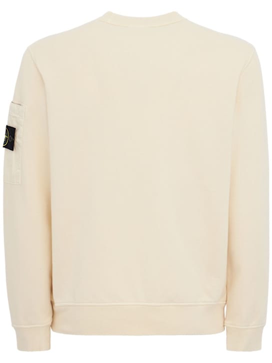 Stone Island: 带补丁口袋的圆领卫衣