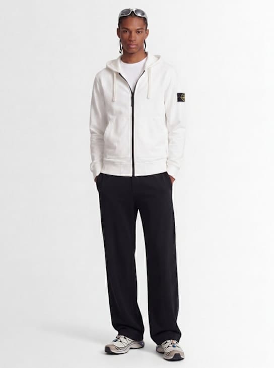 Stone Island - 带拉链的连帽卫衣
