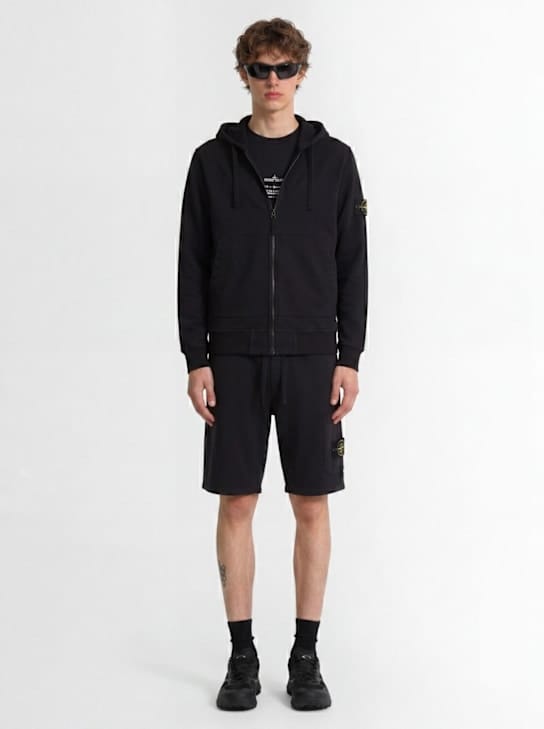 Stone Island - 带拉链的连帽衫