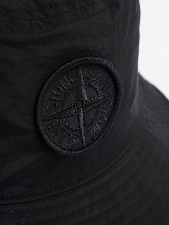Stone Island - 刺绣logo的水桶帽