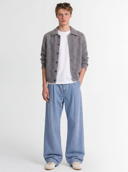 Dries Van Noten: 高腰宽腿牛仔裤
