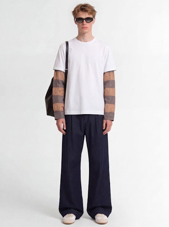Dries Van Noten - 对比袖子圆领T恤