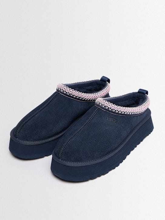 Ugg - 有装饰带的高跟穆勒鞋