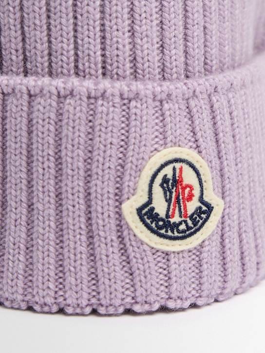 Moncler - Logo 纯羊毛针织帽