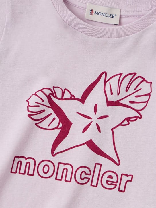 Moncler: 经典logo棉质t恤