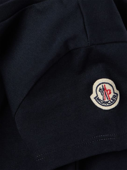 Moncler: 刺绣标志棉质T恤