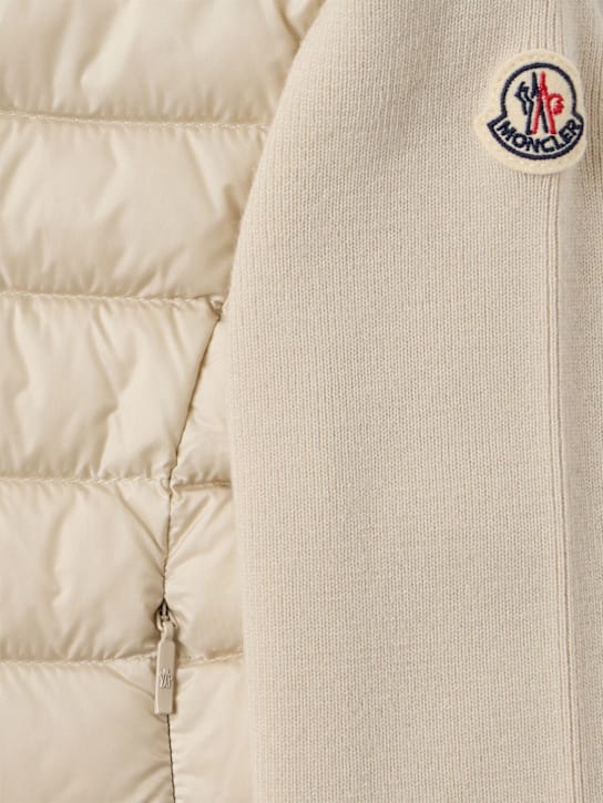 Moncler - 羊毛填充拉链开衫