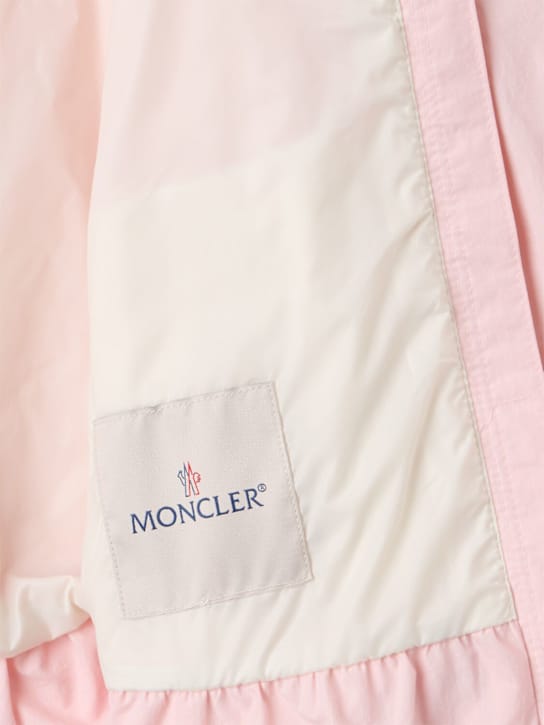 Moncler: 拉西梅尼龙混纺外套