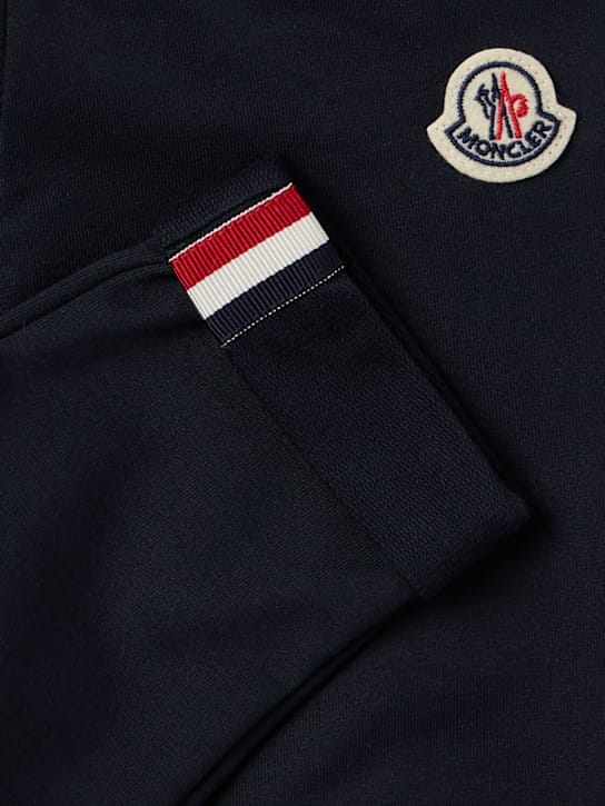 Moncler - 三色边装饰棉质运动裤