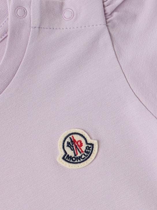 Moncler - 褶皱棉质连衣裙