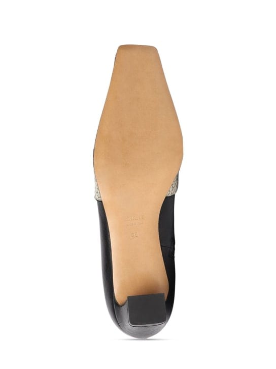 Khaite: 对比趾部的 ankle boots
