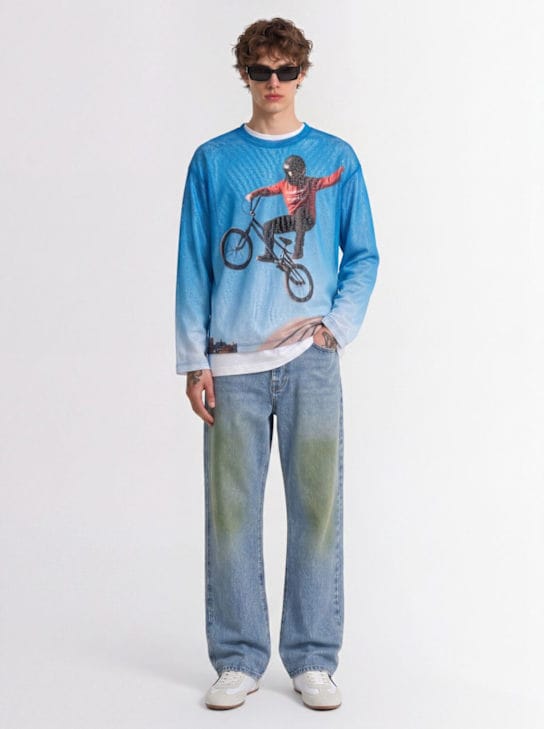 MSGM - 高腰宽腿牛仔裤