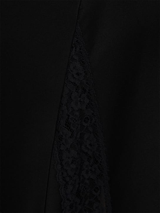 MSGM: Long satin dress with lace