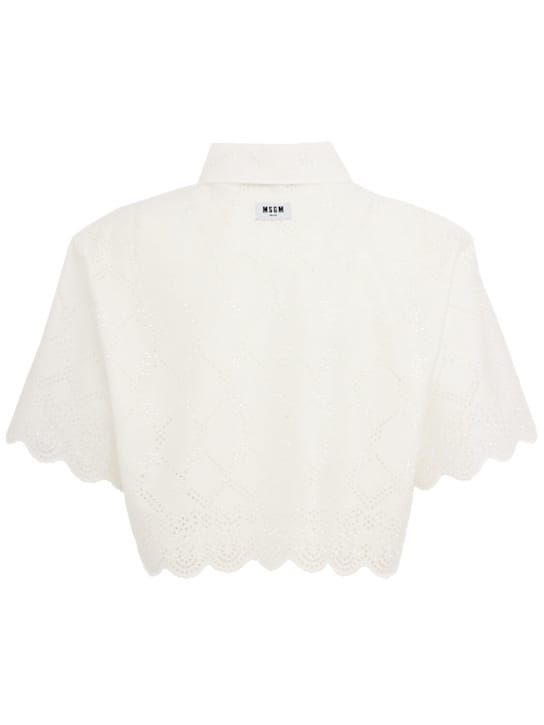 MSGM: 经典领短款衬衫