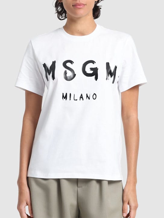 MSGM: LOGO 印花 T 恤