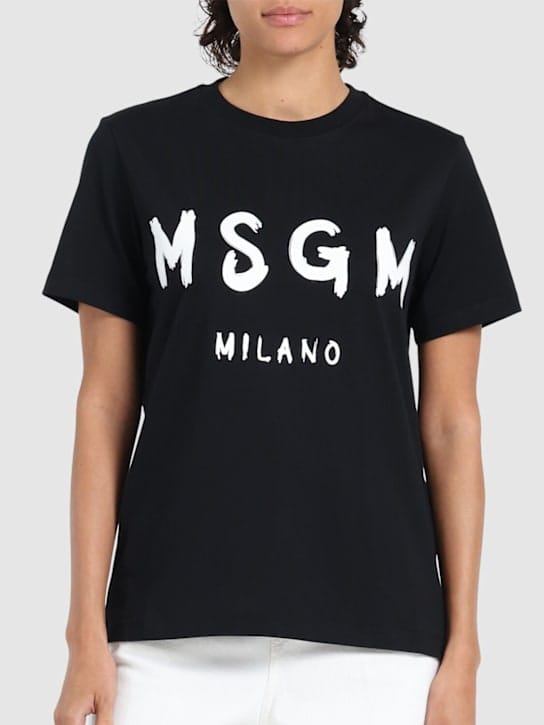 MSGM: logo印花t恤