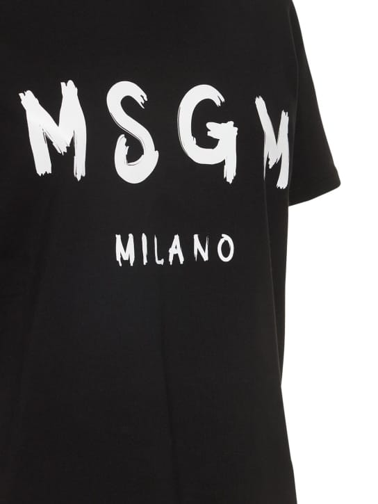 MSGM: logo印花t恤