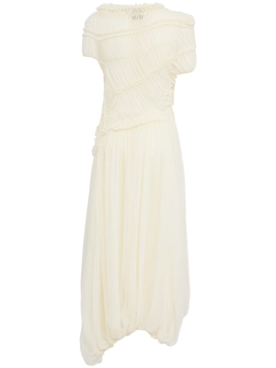Magda Butrym: Long silk dress with ruffles
