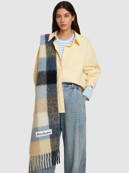 Acne Studios - 带流苏的矩形围巾