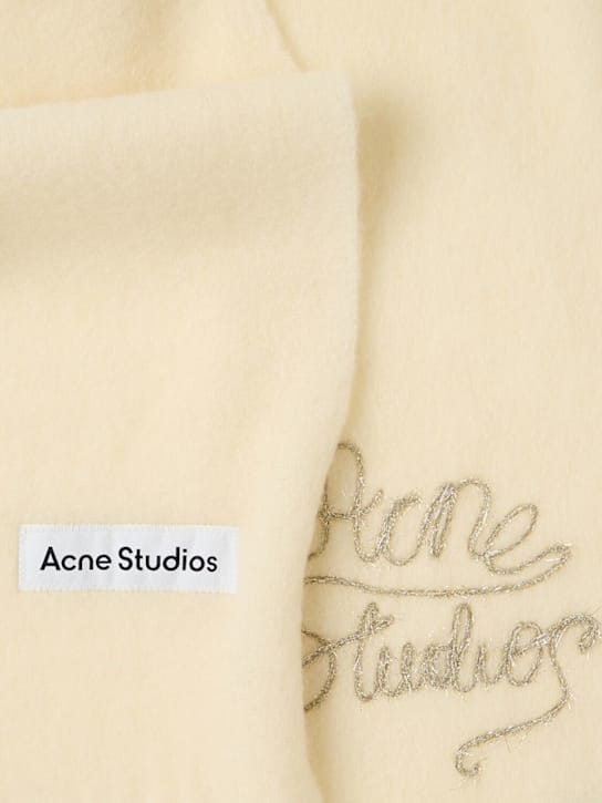 Acne Studios - 带流苏和刺绣的围巾