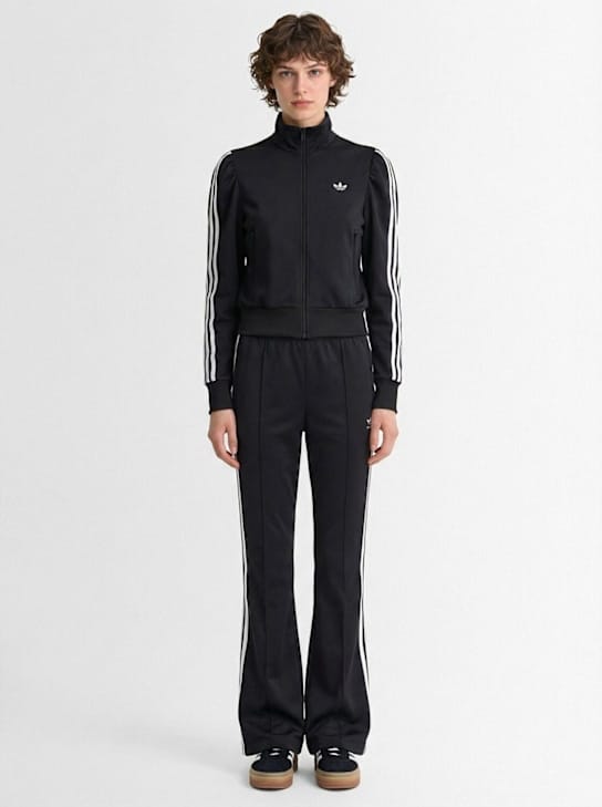 adidas Originals - 带拉链和蓬松袖子的连帽衫