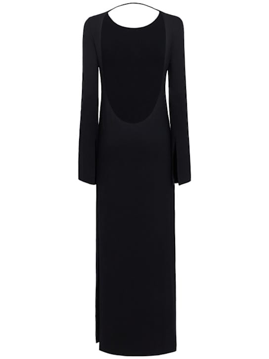 DIANA MILKANOVA: Long jersey dress with open back