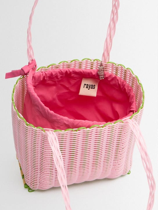 RAYAS COLLECTIVE: Hand bag with braided handle