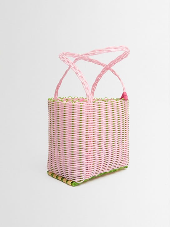 RAYAS COLLECTIVE: Hand bag with braided handle
