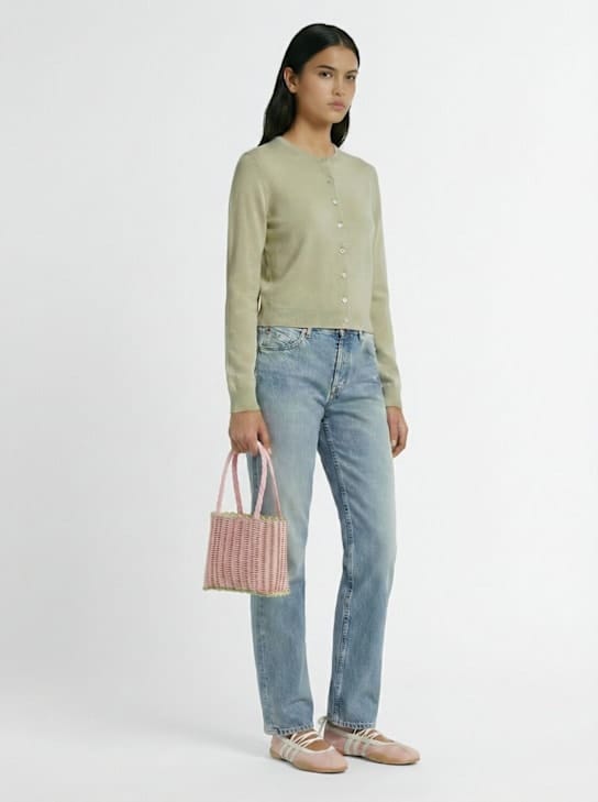 RAYAS COLLECTIVE: Hand bag with braided handle