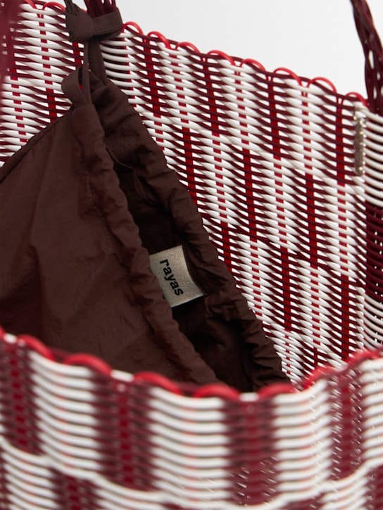 RAYAS COLLECTIVE: Tote with double handles and structured profile