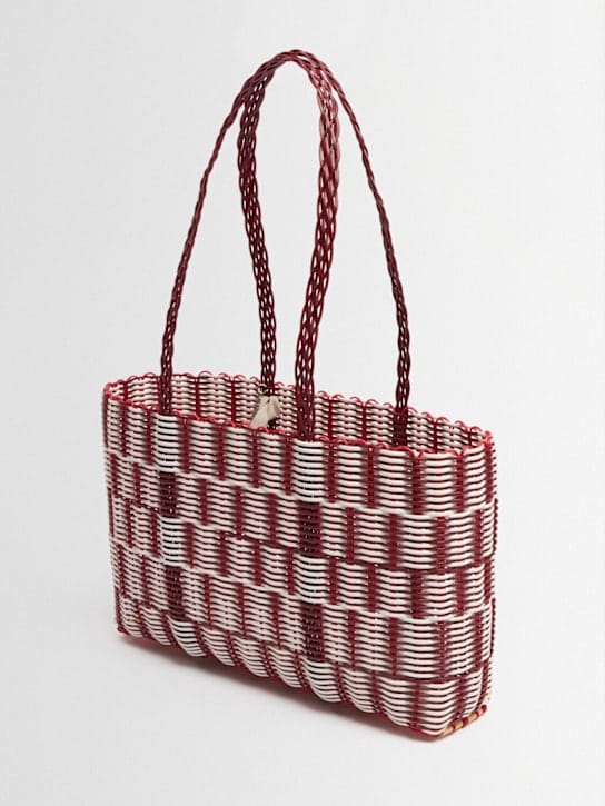 RAYAS COLLECTIVE: Shoulder bag with woven handle