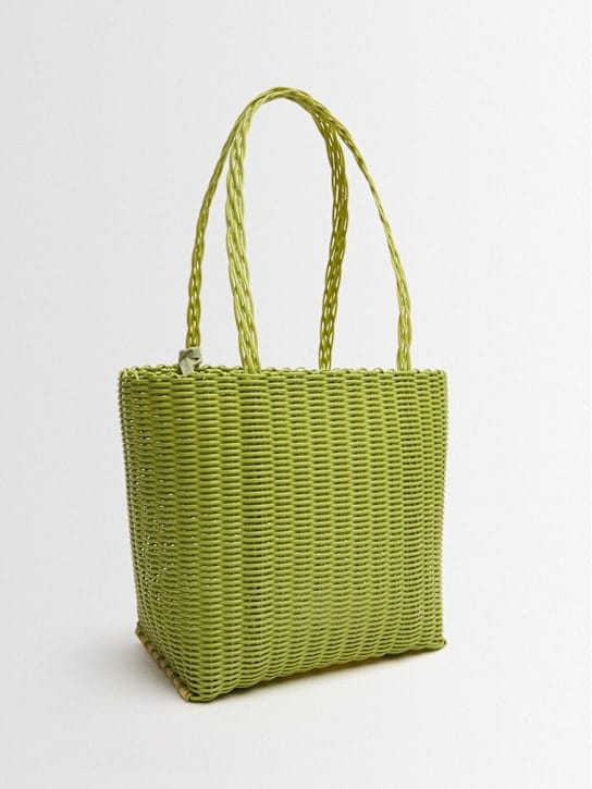 RAYAS COLLECTIVE: Tote with Woven Handles