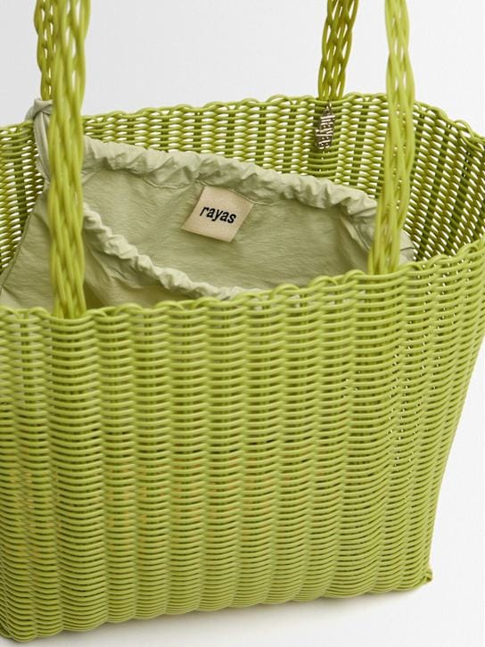 RAYAS COLLECTIVE: Tote with Woven Handles