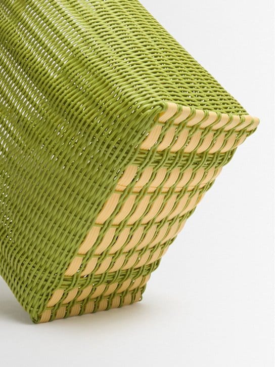 RAYAS COLLECTIVE: Tote with Woven Handles