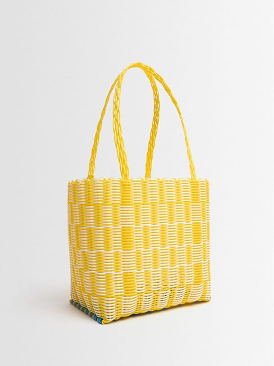RAYAS COLLECTIVE: Tote with long handles and structured profile