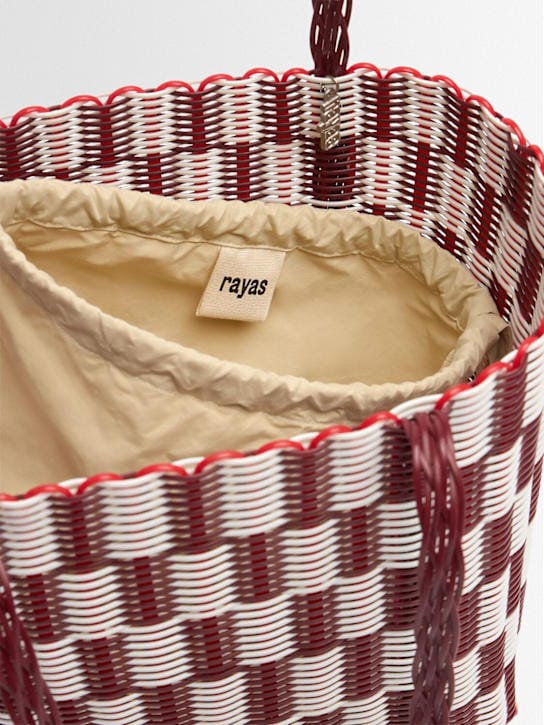 RAYAS COLLECTIVE: Tote with double handles and structured profile