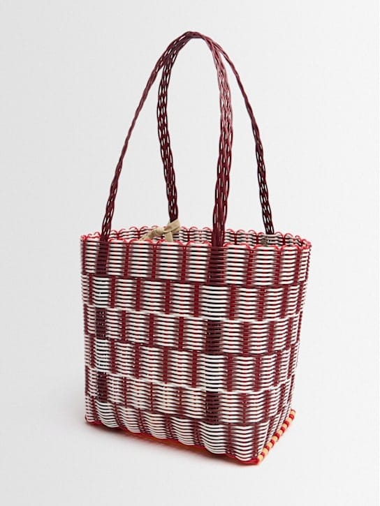 RAYAS COLLECTIVE: Tote with double handles and structured profile