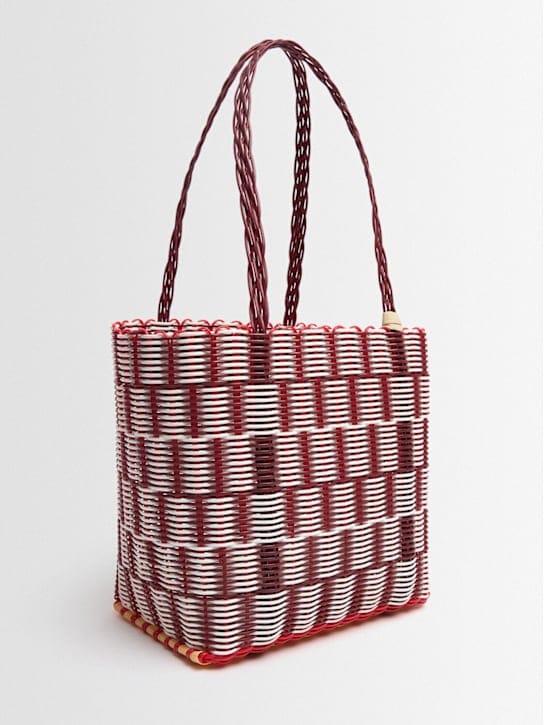 RAYAS COLLECTIVE: Tote with double handles and structured profile