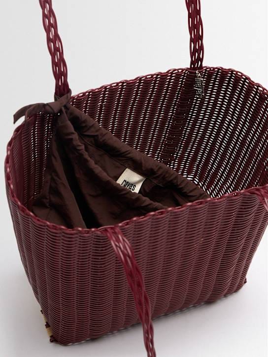 RAYAS COLLECTIVE: Tote with double handles and structured profile
