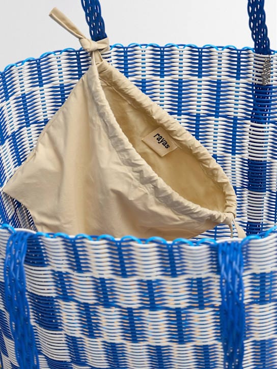RAYAS COLLECTIVE: Tote with double handles and structured profile