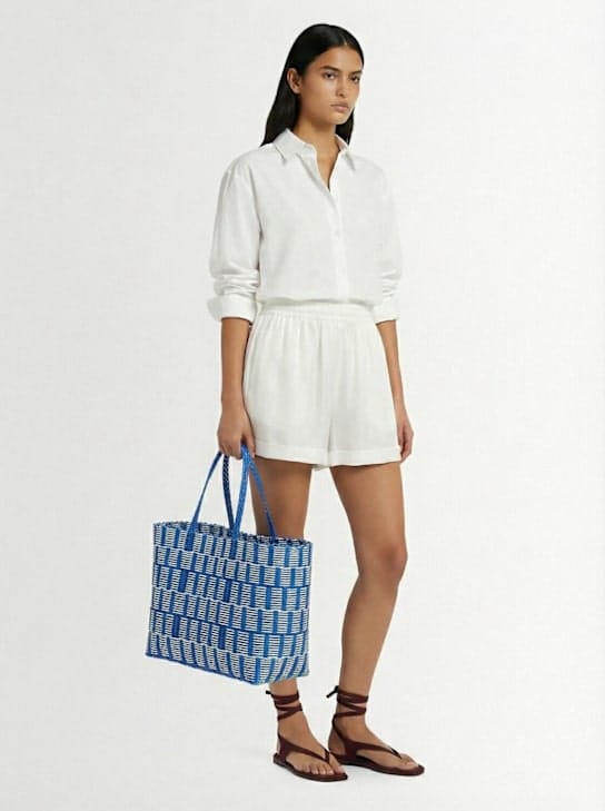 RAYAS COLLECTIVE - Tote with double handles and structured profile
