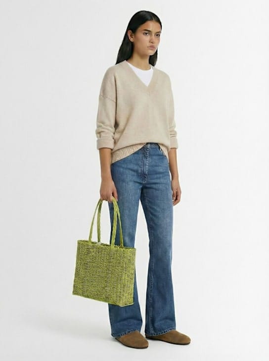 RAYAS COLLECTIVE - Tote with double handles and structured profile
